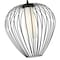 Z-Lite Savanti Pendant, 1-Light, 18 In.W x 19.5 In.H, Matte Black/White Opal 7507-18MB - alternate 7